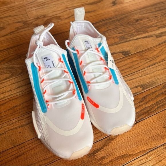 Adidas Mens NMD_R1 Spectoo \'White Shock Blue\' size 7.5 main image 10